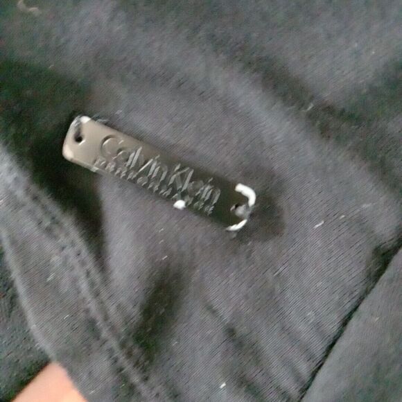 Calvin Klein Performance Stretch Shirt Women's Size Large Striped - Picture 8 of 10